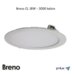 Downlight rond blanc 18w Breno CL 3000 kelvin590532
