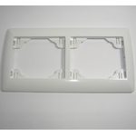 plaque Double Horizontale Blanc sirius 70921TBR