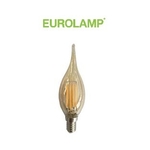 ampoule LED Filament Flamme Coup de vent dorée Eurolamp
