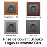 prise de courant Schuko Animato gris logus90
