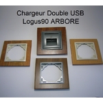 Chargeur Double USB Bois Logus90 ARBORE