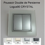 poussoir double de persienne logus90 crystal