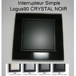 Interrupteur Simple Logus90 Crystal Noir