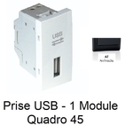 Prise USB Quadro 45437SAT Anthracite