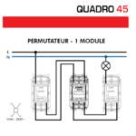 Permutateur 1 module Quadro 45050S Schéma