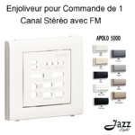 Enjoliveur pour commande de 1 canal stéréo avec FM APOLO5000 50707T