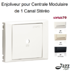 Enjoliveur pour centrale modulaire de 1 canal stéréo Sirius 70851T