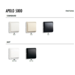 couleur gamme apolo5000 standard et mat