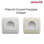 Prise de courant française Ambiant Sirius70
