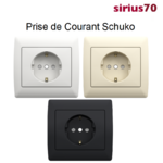 Prise de courant schuko Classique Sirius70