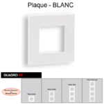 Plaque Quadro45 BLANC 45910TBR