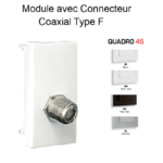 Module avec connecteur Coaxial Type F Quadro 45979S
