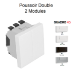 Poussoir Double 2 modules Quadro 45156S