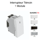 Interrupteur Témoin 1 module Quadro 45016S