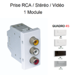 Prise RCA Stéréo Vidéo Quadro 45580S
