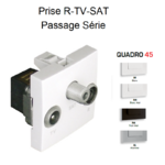 Prise R-TV-SAT Passage Série Quadro 45565S