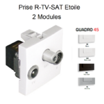 Prise R-TV-SAT Etoilr Quadro 45543S