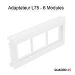 Adaptateur  Quadro 45 L75 6 modules EFAPEL 10954