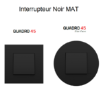 Interrupteur Complet Quadro45 Noir MAT