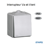 Interrupteur Va-et-Vient Etanche 48 EFAPEL 48071C