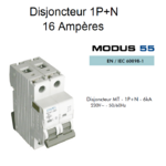 Disjoncteur Magnétothermique Super 1P+N 16A 55116 6CS