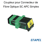 Coupleur de Connecteur Fibre optique Simplex SC APC 82210