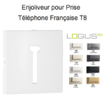 Enjoliveur pour prise de téléphone Française T8 Logus 90718T