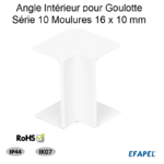 Angle Intérieur pour goulotte série 10 Moulures 16x10 10022ABR
