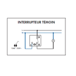 Schéma de montage Interrupteur Témoin EFAPEL série 3700