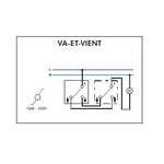 Schéma de montage Interrupteur Va-et-Vient EFAPEL série 3700