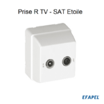 Prise R-TV - SAT étoile 3700 EFAPEL 37550C