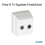 Prise R-TV égalise finale étoile Série 3700 EFAPEL 37531C