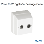 Prise R-TV égalise passage Série 3700 EFAPEL 37532C