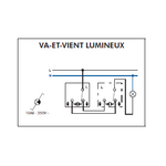 Interrupteur Va-et-Vient Lumineux EFAPEL série 3700