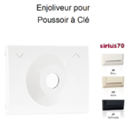 Enjoliveur pour poussoir à clé Sirius70351T