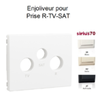 Enjoliveur pour prise R TV SAT Sirius 70775T