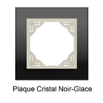 Plaque Cristal Noir Glace 90910TEG