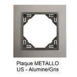 Plaque METALLO Alumine Gris 90910TUS