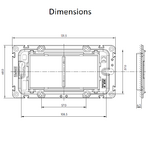 Adaptateur pour Appareil à Encastrer Jusqu’à 4 Modules 41996 dimensions