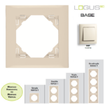 Plaque simple ou multiple logus90 base Ivoire