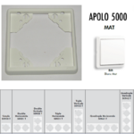 Plaque simple ou multiple Apolo 5000 TBM Blanc MAT