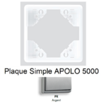 Plaque Simple APOLO5000 50910TPR ARGENT