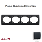 Plaque quadruple horizontale 70941TAT