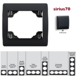 Plaque simple ou multiple sirius 70 TAT Anthracite