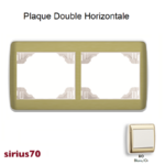 Plaque double horizontale 70921TBO