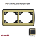 Plaque double horizontale 70921TAO