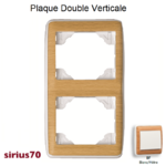 Plaque double verticale 70922TBF