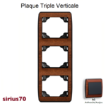 Plaque triple verticale 70932TAG