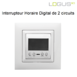 Interrupteur horaire digital 2 circuits 21042CBR logus90