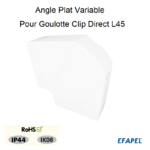 angle plat variable pour goulottes L45 11023 11033 11043